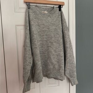Gray Balloon Sleeve Sweater Size Medium
